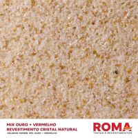 Imagem de REVESTIMENTO CRISTAL PEDRA NATURAL MIX OURO + VERMELHO 23 KG - ROMA
